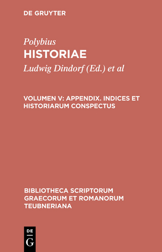 Appendix. Indices et historiarum conspectus