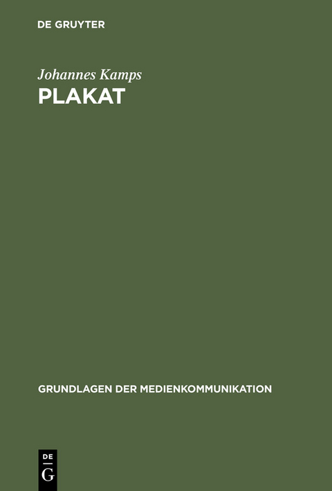 Plakat - Johannes Kamps