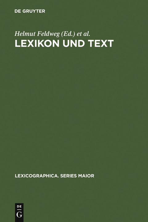 Lexikon und Text - 