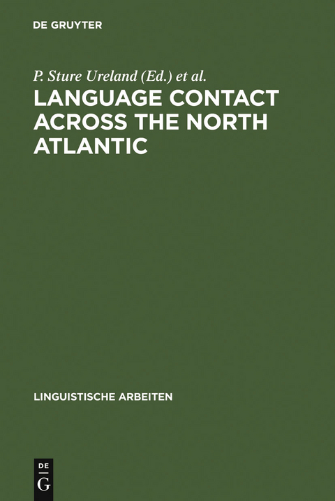 Language Contact across the North Atlantic - 