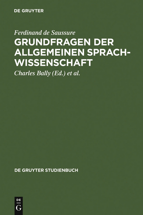 Grundfragen der allgemeinen Sprachwissenschaft - Ferdinand de Saussure
