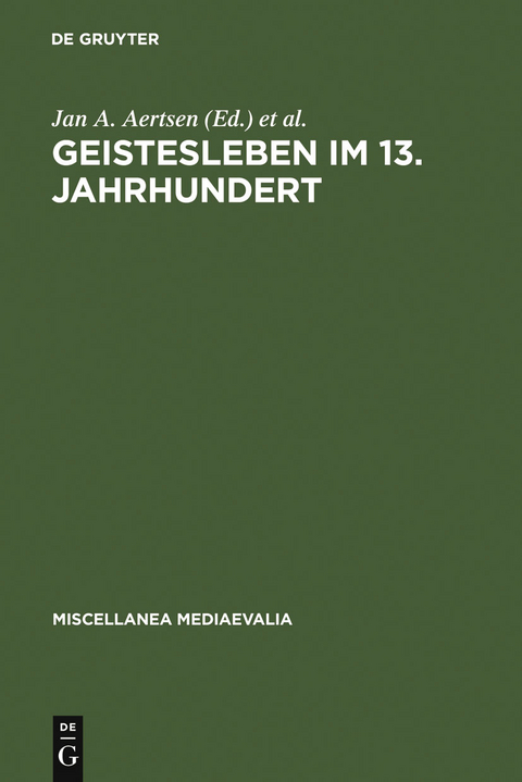 Geistesleben im 13. Jahrhundert - 