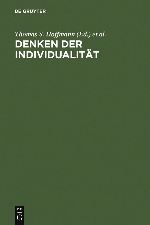 Denken der Individualit&auml;t - 