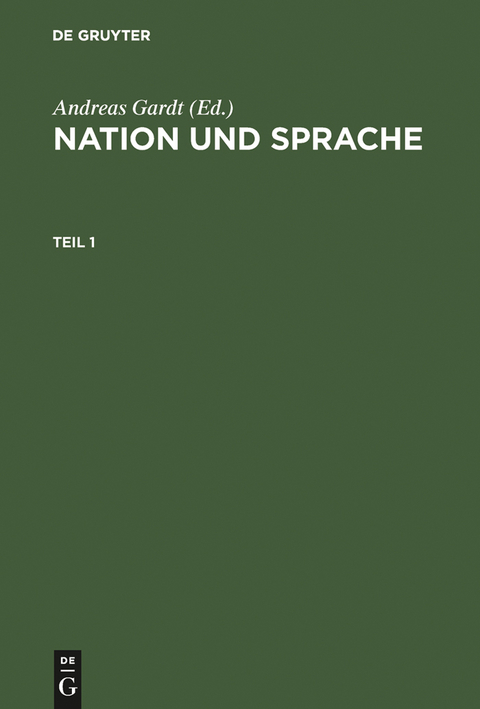 Nation und Sprache - 