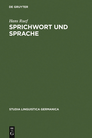 Sprichwort und Sprache