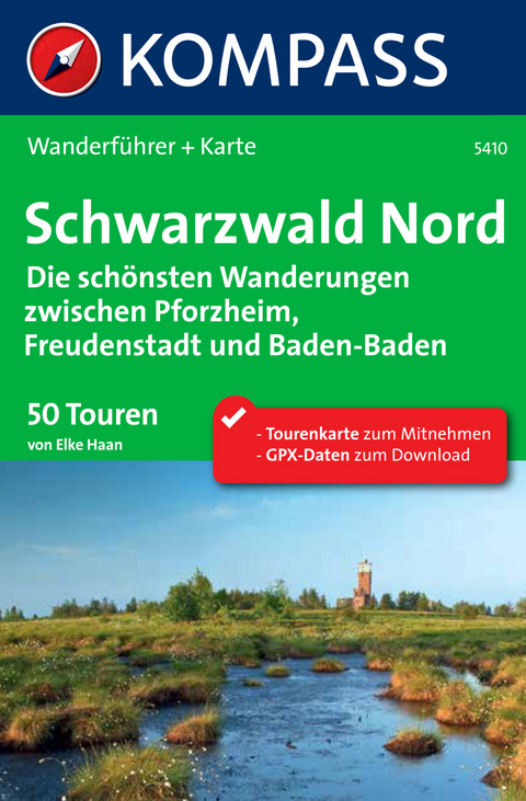 Kompass Wanderf&uuml;hrer Schwarzwald Nord