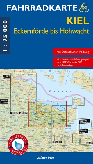 Fahrradkarte Kiel, Eckernförde bis Hohwacht
