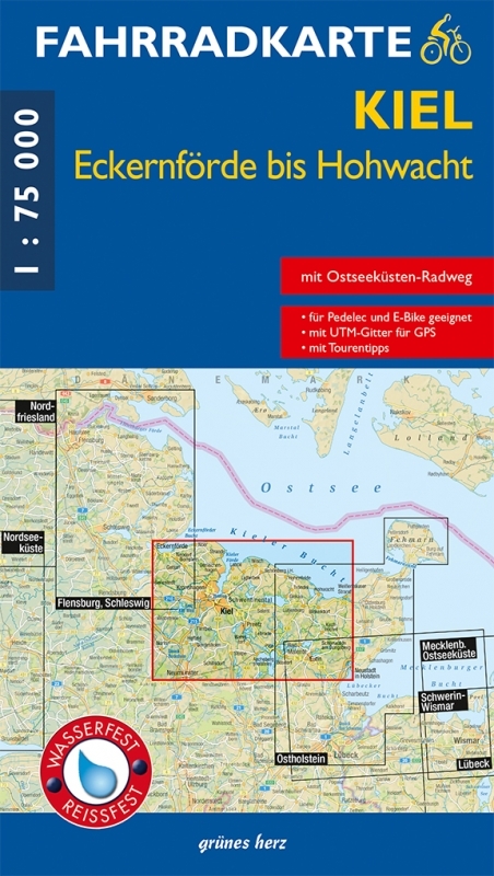 Fahrradkarte Kiel, Eckernf&ouml;rde bis Hohwacht