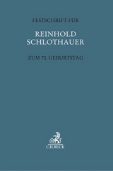 Festschrift f&uuml;r Reinhold Schlothauer zum 70. Geburtstag - 