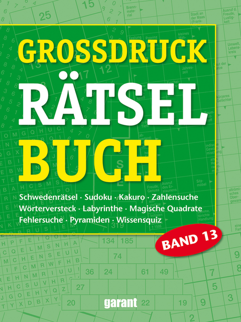 Grossdruck R&auml;tselbuch Band 13