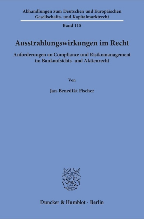 Ausstrahlungswirkungen im Recht. - Jan-Benedikt Fischer