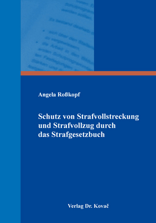 Schutz von Strafvollstreckung und Strafvollzug durch das Strafgesetzbuch