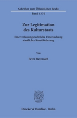 Zur Legitimation des Kulturstaats. - Peter Haversath