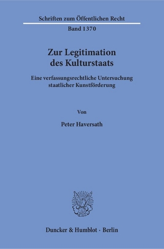 Zur Legitimation des Kulturstaats.
