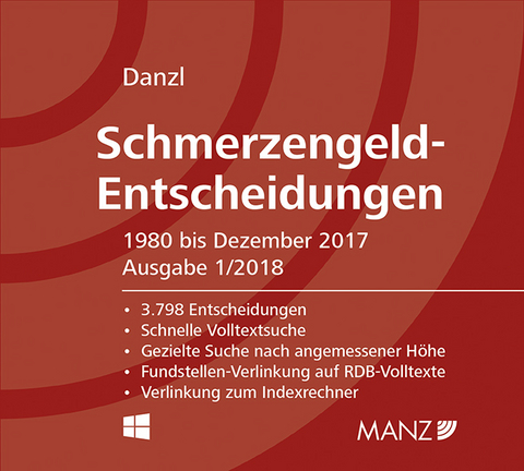 Schmerzengeld-Entscheidungen - Karl-Heinz Danzl
