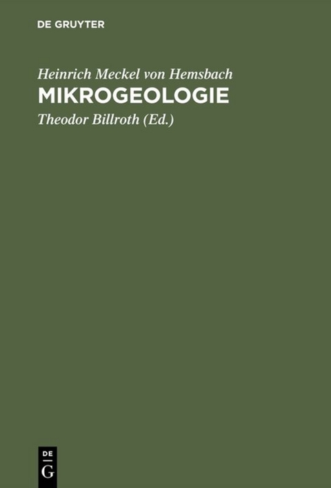 Mikrogeologie - Heinrich Meckel von Hemsbach