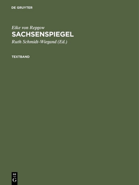 Sachsenspiegel - Eike Von Repgow