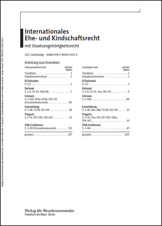 Internationales Ehe- und Kindschaftsrecht mit Staatsangehörigkeitsrecht