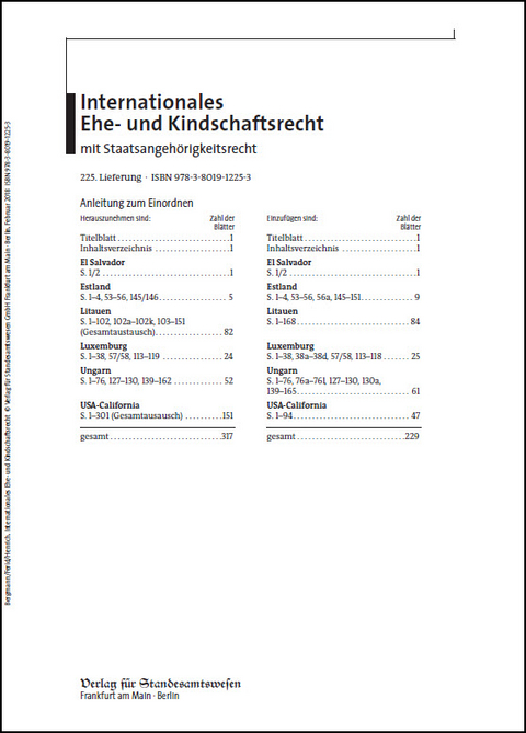 Internationales Ehe- und Kindschaftsrecht mit Staatsangeh&ouml;rigkeitsrecht - 