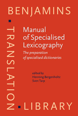Manual of Specialised Lexicography - 