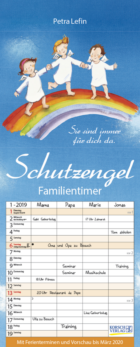 Familientimer Schutzengel 238019 2019