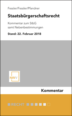 Staatsb&uuml;rgerschaftsrecht - Peter Fessler, Christine Fessler, Martina Pfandner