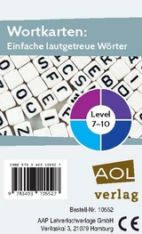 Wortkarten: Einfache lautgetreue W&ouml;rter - Kristina Poncin