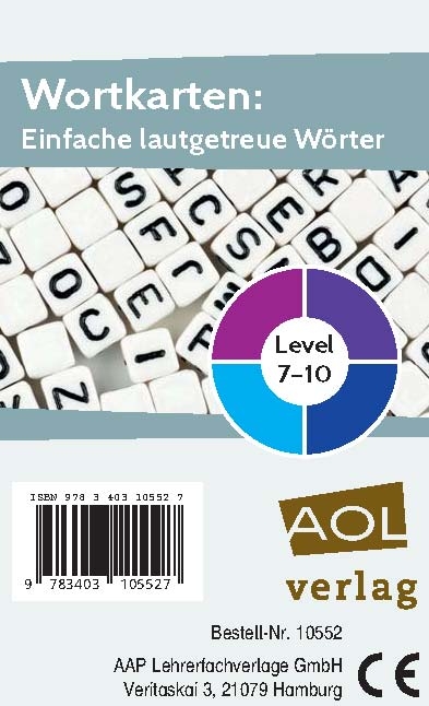 Wortkarten: Einfache lautgetreue W&ouml;rter - Kristina Poncin