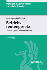 Betriebsrentengesetz - Blomeyer, Wolfgang; Rolfs, Christian; Otto, Klaus