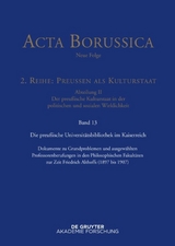 Preu&szlig;ische Universit&auml;tspolitik im Deutschen Kaiserreich