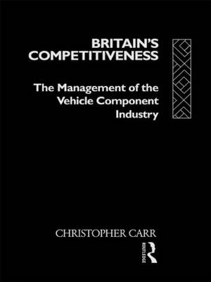Britain's Competitiveness -  Dr Christopher Carr