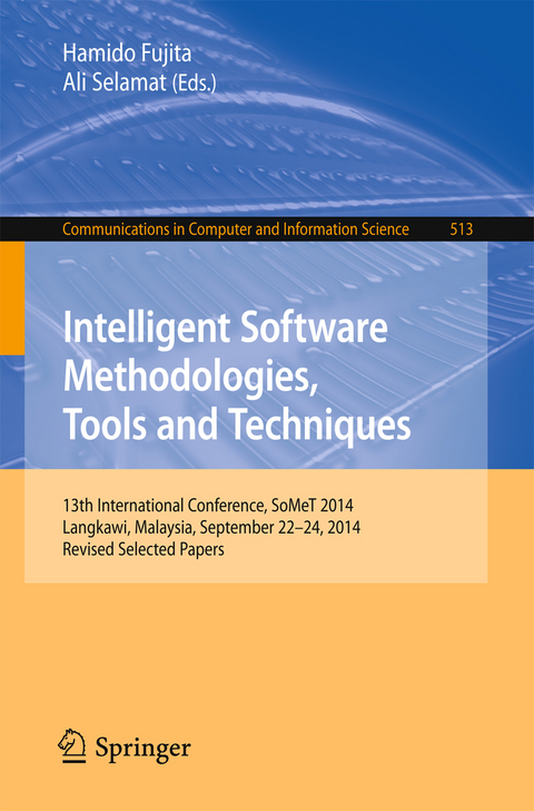 Intelligent Software Methodologies, Tools and Techniques - 