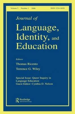 Queer Inquiry In Language Education Jlie V5#1 - 