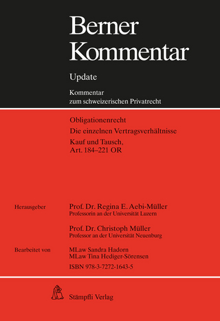 Berner Kommentar Update Kaufrecht, Art. 184-221 OR, 4. Ergänzungslieferung