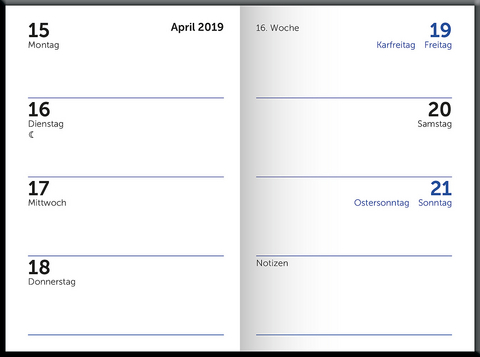 Mini-Timer dunkelblau 2019