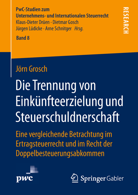 Die Trennung von Einkünfteerzielung und Steuerschuldnerschaft - Jörn Grosch