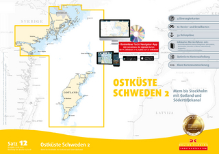 Sportbootkarten Satz 12: Ostküste Schweden 2 (Ausgabe 2018/2019)