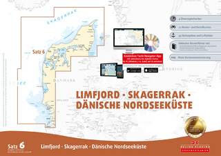 Sportbootkarten Satz 6: Limfjord - Skagerrak - Dänische Nordseeküste (Ausgabe 2018/2019)