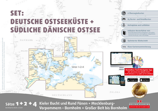 Sportbootkarten Satz 1, 2 und 4 – Set: Deutsche Ostsee und Südliche Dänische Ostsee (Ausgabe 2018)