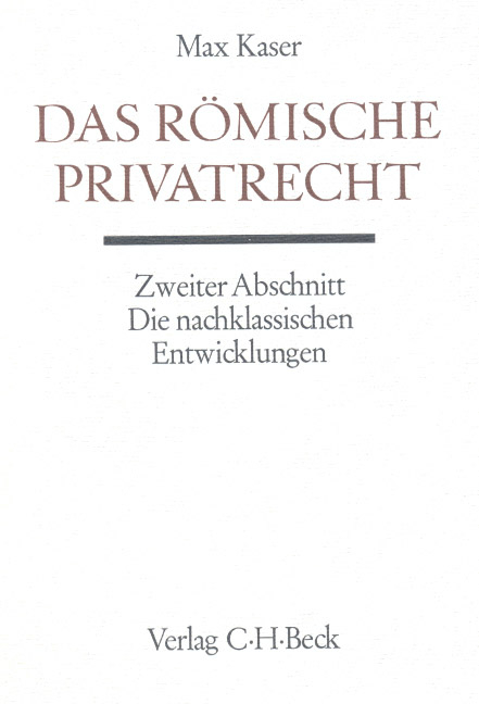 Das r&ouml;mische Privatrecht