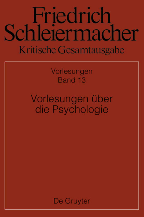 Vorlesungen über die Psychologie - 