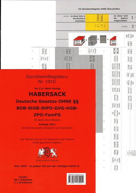 DürckheimRegister® HABERSACK OHNE §§ - Constantin Dürckheim