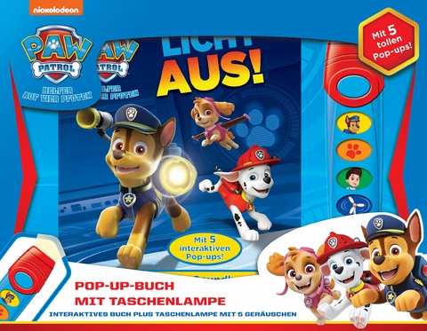 Buch & Sound Spiel-Set, PAW Patrol, Licht aus! - Emily Skwish
