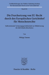 Die Durchsetzung von EU-Recht durch den Europ&auml;ischen Gerichtshof f&uuml;r Menschenrechte. - Philipp Tamme
