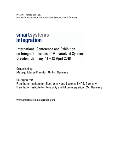 Smart Systems Integration 2018 - 