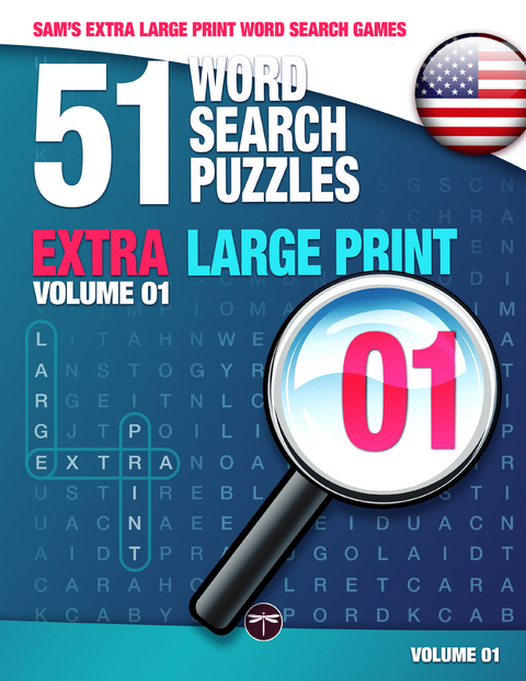 Sam's Extra Large Print Word Search Games, 51 Word Search Puzzles, Volume 1 - Sam Mark