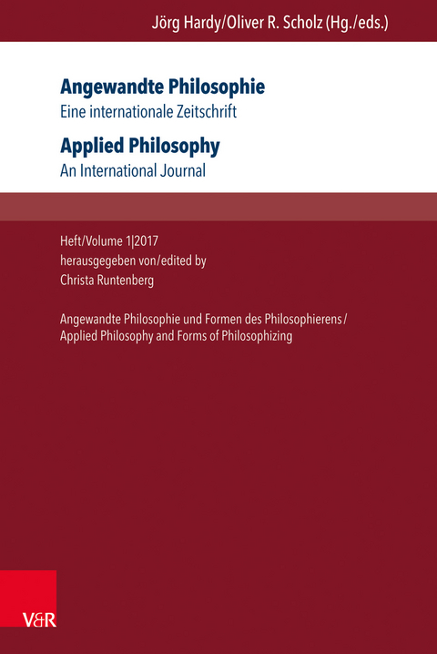Angewandte Philosophie. Eine internationale Zeitschrift / Applied Philosophy. An International Journal - 