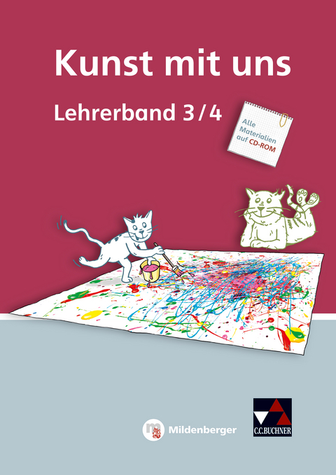Kunst mit uns &ndash; Lehrerband 3/4 mit CD-ROM - 