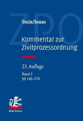 Kommentar zur Zivilprozessordnung -  Stein,  Jonas