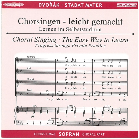 Stabat Mater op.58, Chorstimme Sopran, 2 Audio-CDs - 